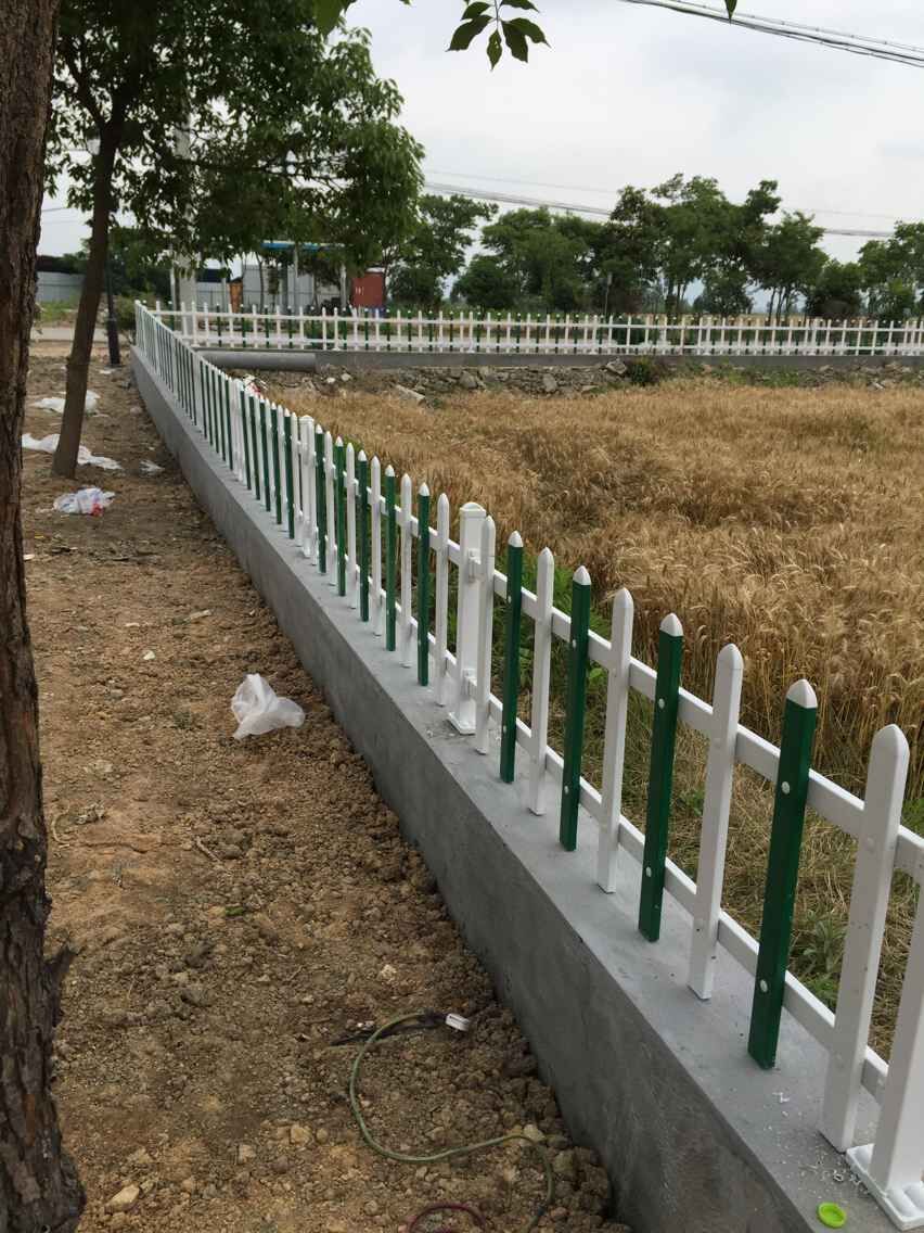 奉化某村PVC塑钢绿化带护栏